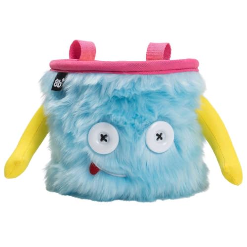 8BPLUS Chalk Bag for Rock Climbing and Bouldering, Chalk Pouch incl Belt & Biner – Cute Funny Character Design, Wide Opening, Gear with Personality, Gift for Climbers - style: JAMIE