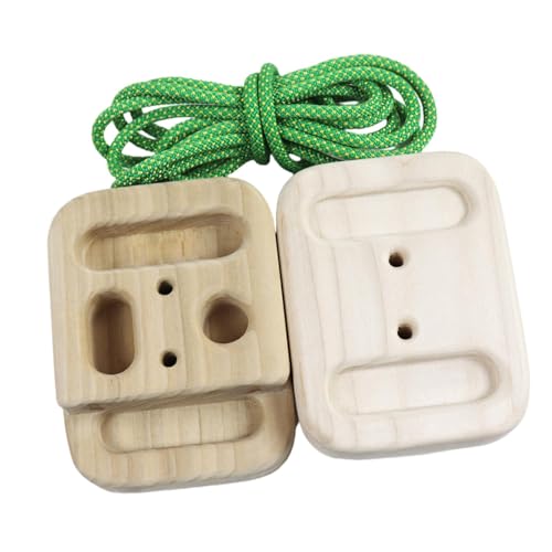 2 Pieces Climbing Hangboard Fingerboard Pull Up Board Holds Texture Suitable for Gift Giving Home Office Climbing