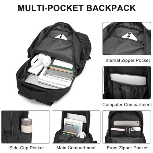 seyfocnia Gym Backpack for Men,Large Gym Bag with Shoe Compartment Lightweight Travel Workout Sports Backpack Water Resistant Carry on Backpack - size: 22inch