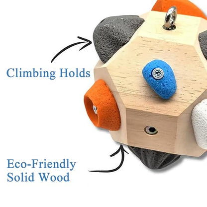 Handcrafted Boulder Block - Build Strength and Precision, 3D Climbing Ball for Strength Training, Simulated Rock Wall Holds, Portable Rock Climbing Gear, Gifts for Rocks Climbers(1PCS) - size: 1PCS