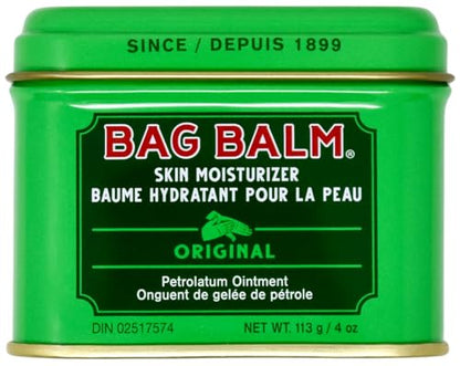 Bag Balm Vermont's Original Moisturizing for Dry Skin, Chapped Lips, Cracked Heels, Dog Paw Pads + More. 118 ml (4 oz) Tin (1) - size: 3.99 Ounce (Pack of 1)