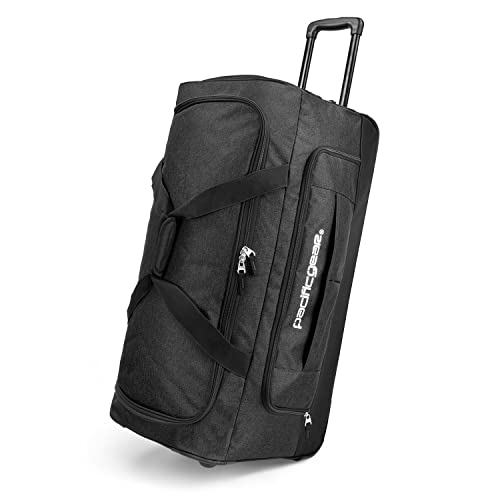 Pacific Gear Duffel Bag with Rolling Wheels - color: Black, size: 30 inch
