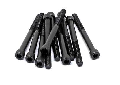 iexcell 10 Pcs 1/4-20 x 2-3/4" Partially Threaded Alloy Steel 12.9 Grade Hex Socket Head Cap Screws Bolts Kit, Black Oxide Finish - size: 1/4-20 x 2-3/4" ( Partially Threaded )