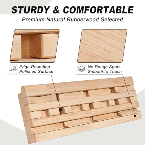 DIY Hangboard Rock Climbing, Wooden Climbing Hang Board as Training Fingerboard with Magnetic Multifunctional Block, Doorway Hangboard for Hanging Practice and Finger Strength Training