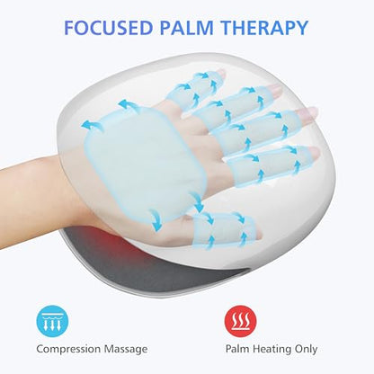 COMFIER 2026 FSA Wireless Hand Massager with Heat,3 Levels Compression & Heating, Rechargeable Hand Massager Machine for Carpal Tunnel, HSA Store Eligible Items, Gift for Men Women - color: White