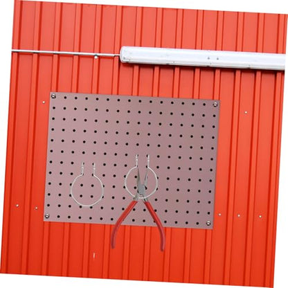 PartyKindom 10pcs Heavy Duty Metal Pegboard Hooks for Garage Craft Storage Secure Circular Design Strong Load Capacity Hardware Accessories for Hanging Board Organizer