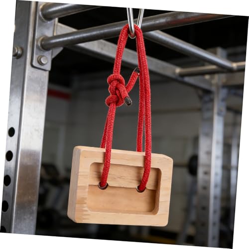 Mikikit 2pcs Wooden Climbing Hangboard Fingerboard Set, Portable Rock Climbing Training Aid for Grip Strength and Forearm Exercise, Compact Finger Trainer for Indoor and Outdoor Bouldering