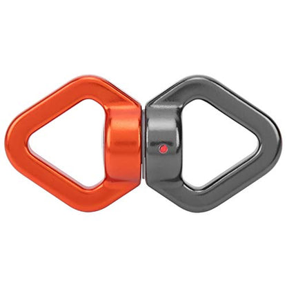 RiToEasysports Climbing Rotational Device, 360 Degree with Sealed Steel Ball Bearings for Rock Climbing Swing Aerial Yoga Hammock - color: Gray Orange