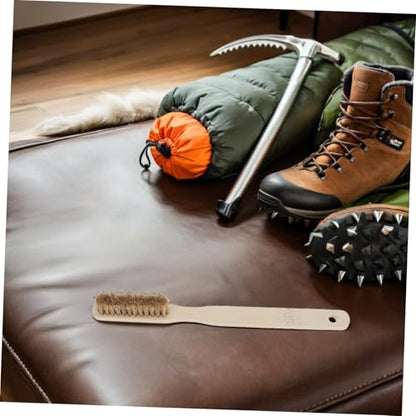 SUPVOX Bouldering Chalk Brush Rock Climbing Hold Cleaner with Long Handle Boar Bristle for Indoor Outdoor Climbing Chalk Removal Tool