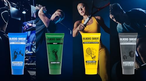 Gamer Grip Golf Cream for Sweaty Hands (Golf) Made in USA | Fast-Drying Hand Cream for Enhanced Swing Control & Accuracy, Residue-Free Sweat Absorbing Lotion