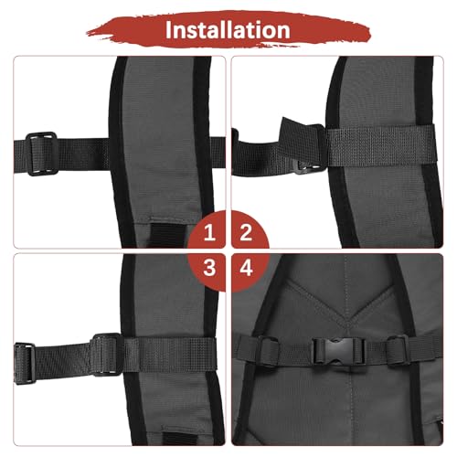 Backpack Chest Strap Adjustable Sternum Straps Use for Backpack Replacement & Hiking & Jogging - color: Black & Red