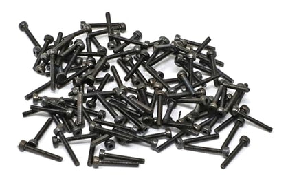 iexcell 100 Pcs M2 x 14mm Thread Pitch 0.4 mm Alloy Steel 12.9 Grade Hex Socket Head Cap Screws Bolts Kit, Black Oxide Finish - size: M2 x 14mm