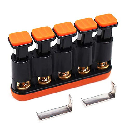 DILIMI Finger Strengthener, Guitar Beginner Exercier, Finger Trainer, Hand Grip Strength Trainer for Athletes,Musicians - color: Orange