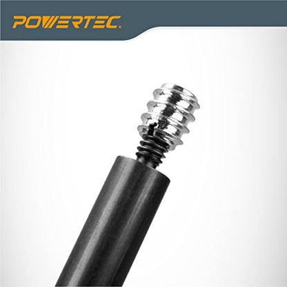 POWERTEC 71813 3/8"-16 Threaded Insert Installation Tool Set | T-Wrench with 50-PC Zinc Plated Threaded Inserts for Wood Furniture | 3/8"-16 Internal Threads x 18mm Long - size: 3/8"-16, style: T Wrench + Threaded Insert