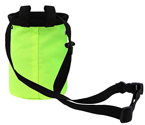 AMC Rock Climbing Panda Design Chalk Bag with Adjustable Belt - color: 7184_Fluorescent