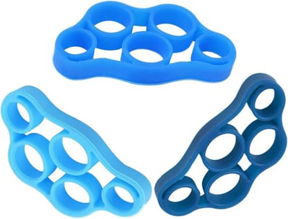Finger Stretcher Resistance Bands(3 PCS), Hand Extensor Exerciser for Arthritis Carpal Tunnel Exercise, Gripper Set for Guitar and Rock Climbing