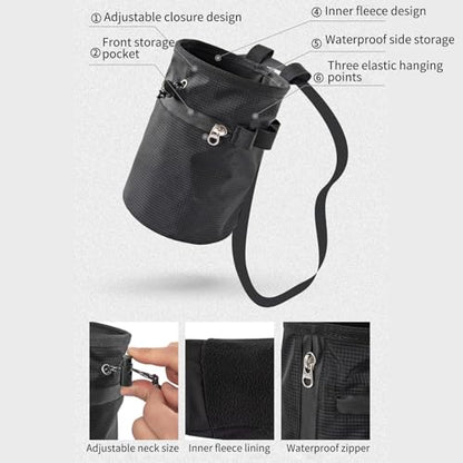 Chalk Bags Waterproof Adjustable Waist Belt Gear Powder Sack | Rock Climbing Chalk Bag for Gymnastics Golf Gym Bowling Lifting Bouldering Weightlifting Workout