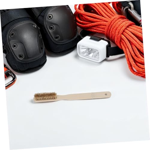 Ciieeo Rock Climbing Chalk and Thick Boar Bristles Brush with Ergonomic Wood Handle Portable Bouldering Hold Cleaner for Outdoor Climbing and Boulder Wall Maintenance