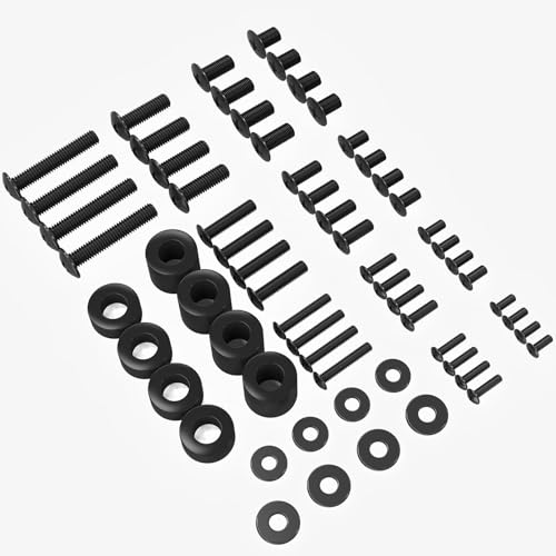 MOUNTUP Universal TV Mounting Hardware Screw Kit with Box - M4 M5 M6 M8 Screws, Spacers & Washers for Most LED LCD OLED 4K TVs, Replacement Screws for TVs/Monitor Mounting up to 80 inches, MU0041 - size: 6mm