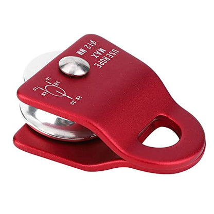Metal Climbing Pulley Side Swing for Rock Climbing RED 2000KG
