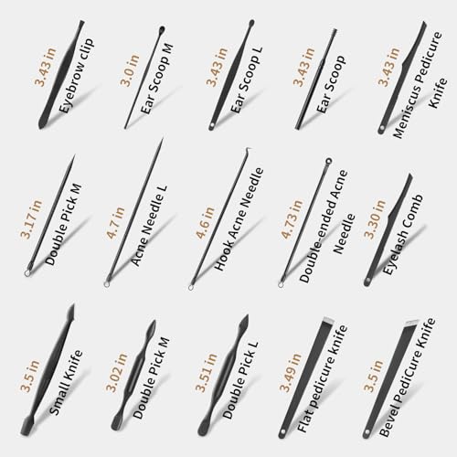 MINKINH Manicure Set Professional Nail Clipper Kit-26 Pieces for Men, Black | Stainless Steel Manicure Kit, Nail Care Tools with Luxurious Travel Case Nail Grooming Kit Gift for Husband Boyfriend Parent - color: Black