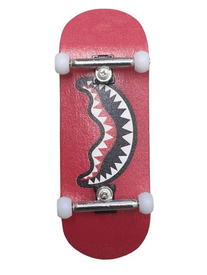 LEEFAI Pro Fingerboard Complete 34mmx96mm Maple Wood 5 Layers Wood UV Printing Deck with Professional Trucks and Pom CNC Bearing Street Wheels