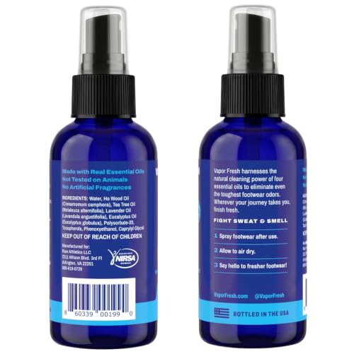 Vapor Fresh Shoe Deodorizer Spray, 4oz (Eucalyptus Lavender) - For Boots, Sneakers, Cleats, Sandals and More - Powerful Shoe Odor Eliminator With Essential Oils (3-pack) - size: 4 Fl Oz (Pack of 3)