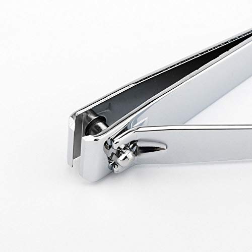 Nail Clippers,EZ Grip Nail Clipper Set,Carbon Steel Fingernail and Toenail Clippers for Seniors Long handle with Metal Case for Women and Man - Set of 2 (Small and Large)