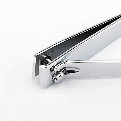 Nail Clippers,EZ Grip Nail Clipper Set,Carbon Steel Fingernail and Toenail Clippers for Seniors Long handle with Metal Case for Women and Man - Set of 2 (Small and Large)