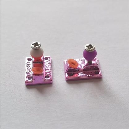 Fingerboard Truck Base with Soft PU Bushing Pivot Cup for Finger Skate Board Professional Mini Skateboard(Inverted Pink) - color: Inverted Pink