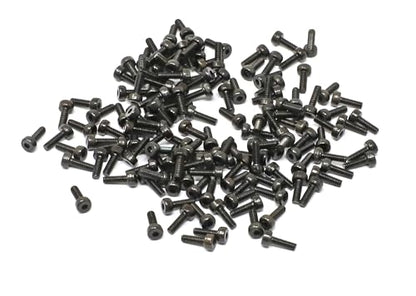 iexcell 100 Pcs M2 x 6mm Thread Pitch 0.4 mm Alloy Steel 12.9 Grade Hex Socket Head Cap Screws Bolts Kit, Black Oxide Finish - size: M2 x 6mm