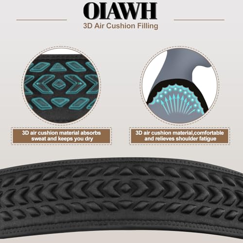 Guitar Straps for Electric Guitar Bass, Smooth Guitar Strap, 3" Wide Padded Straps with 3D Sponge Filling, Comes with 4 Picks + 2 Strap Locks + 1 Headstock Tie + 1 Tie Rope, Blue - color: Smooth Blue