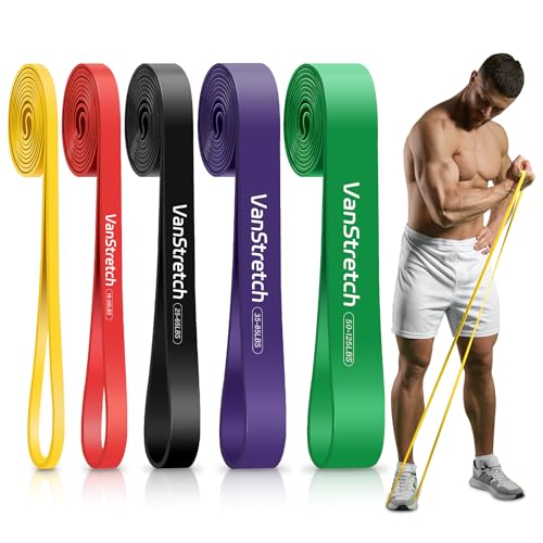 Resistance Bands for Working Out,5-Level Elastic Pull Up Assistance Bands Set for Men & Women,Exercise Bands for Home Workouts,Fitness,Training & Physical Therapy - color: Colorful