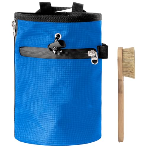Rock Climbing Chalk Bag with Brush Magnesia Pouches Bouldering Chalk Bucket Storage Bag for Weight Liftings Climbing Rock - color: A