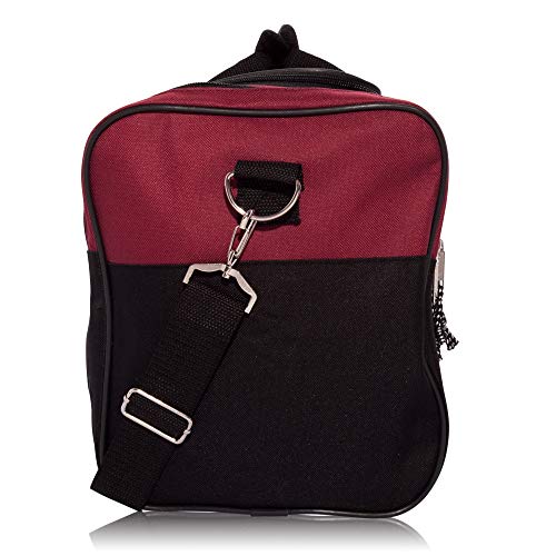 DALIX 17" Blank Duffle Bag Duffel Bag Travel Size Sports Durable Gym Bag - color: Maroon