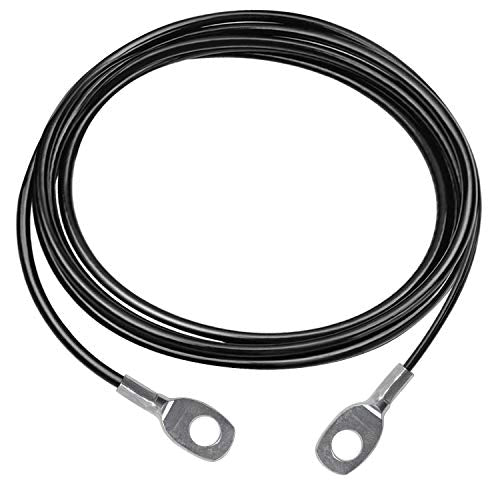 LFJ Replacement Gym Cable with Stopper Ball Fitness Pulley Cable Steel Wire Rope for Cable Machine Home Gym Weight Lift Pulley System - color: Black, size: 59"-Type B