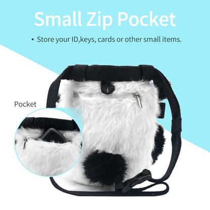 NewDoar Chalk Bag for Rock Climbing Bouldering Panda Chalk Bag Bucket with Quick-Clip Belt & Zippered Pocket Rock Climbing Gear Equipment for Men Women Children
