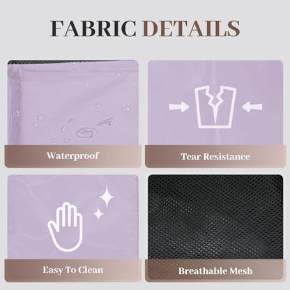 Beach Backpack with Wet Pocket Drawstring Mesh Beach Bag Waterproof Swimming Pool Backpack for Men and Women - color: Purple