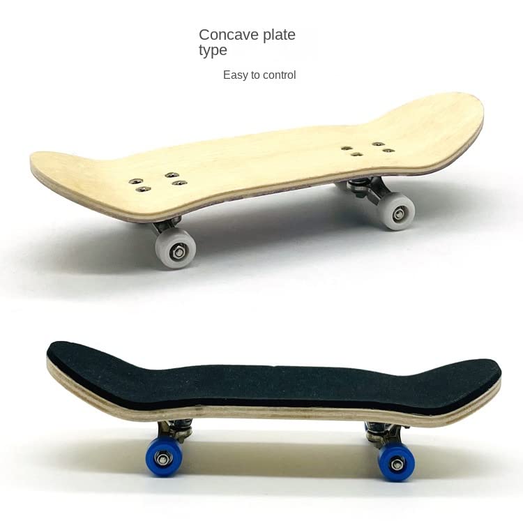 Maple Wooden Finger Skateboard, Professional Fingerboards Wheels with Bearings, Mini Fingerboard Finger Toy for Adults and Kids (AA6)