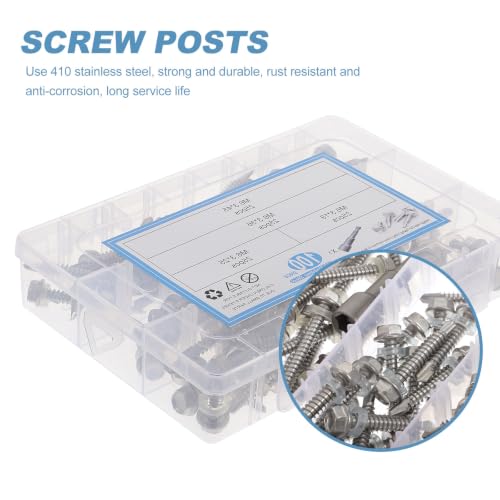 100pcs Socket Head Screws Stainless Steel Bed Frame Bolts Furniture Metric Bolt Assortment Kit for Ceiling Installation