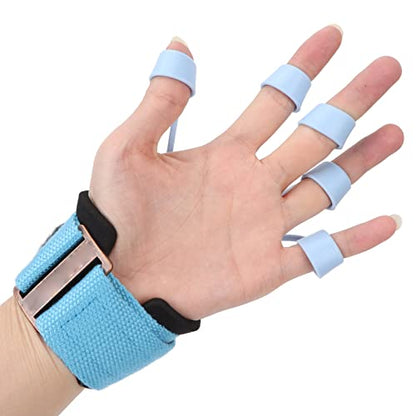 Finger Stretcher Extensins Finger Exerciser with Adjustable Wrist Strap - Silicone Hand Grip Strengthener for Training, Suitable for Rock Climbing, Guitar, Tennis and More - size: 40lb