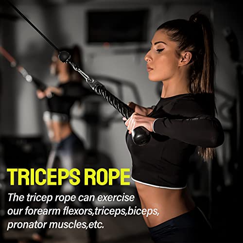 Weight Cable Pulley System Gym, Upgraded Fitness LAT and Lift Pulley System Attachments for LAT Pull Down, Biceps Curl Workout, Tricep, Home Gym Gravity Pulley System Set.
