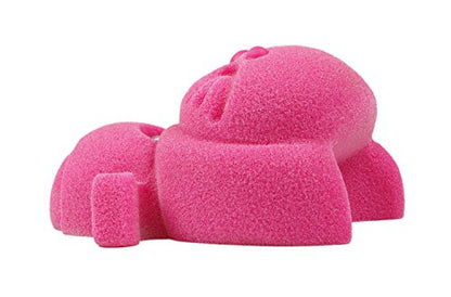Atomik Rock Climbing Holds Bolt-On Kitty in Fluorescent Pink