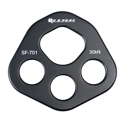 SEPEAK 30kN Rigging Plate, Force Divider Plate Bear, Anchor Multipliers Connector Gear for Yoga Hammock Descender Rock Climbing