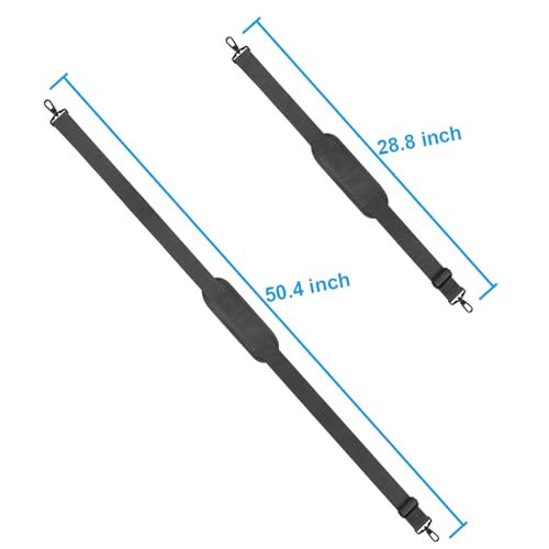 Taygeer Crossbody Strap Replacement, 52" Universal Laptop Bag Strap, Grey | Detachable Padded Adjustable Belt, with Metal Hook Clip, for Briefcase Carrier Satchel Case Gym Duffle Messenger Shoulder Bag - color: A-grey