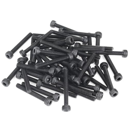 55 Pieces M4 x 30mm Socket Head Cap Screws, Thread Pitch 0.7mm, Sutemribor M4 Black Screws, 12.9 Grade Alloy Steel, Black Oxide Finish, Fully Threaded - size: M4 x 30mm, style: Socket Head
