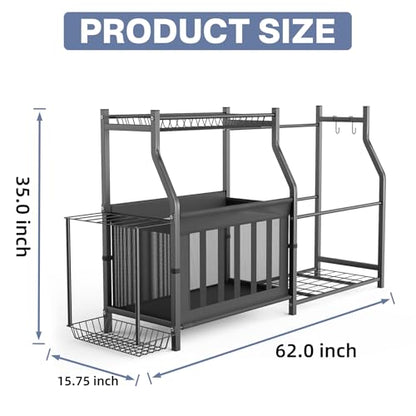 WALMANN Garage Sports Equipment Organizer, Ball Storage Stand, Indoor Golf Bags Stand for Garage - style: Stand for 2 Bags