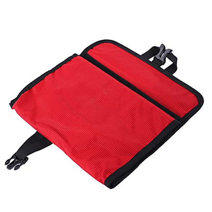 Folding Climbing Storage Bag with Hanging Hooks & Rope – 420D Ox, 33.1".6", Red