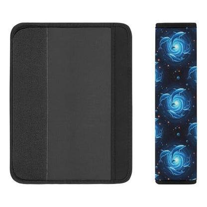 2 Pack Outer Space Swirl Ocean Marine Blue Galaxy Dolphin Seat Belt Shoulder Pad Universal Soft and Comfortable Shoulder Protector for Kids, Most Cars, Pressure Relief - color: Pattern 995