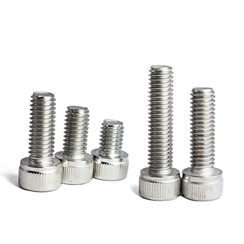 M6 x 8/12/ 16/20/ 25mm Socket Head Screws M6 Bolts 304 Stainless Steel Machine Metric Hex Socket Screw, 50PCS - size: M6 x 8/12/16/20/25mm